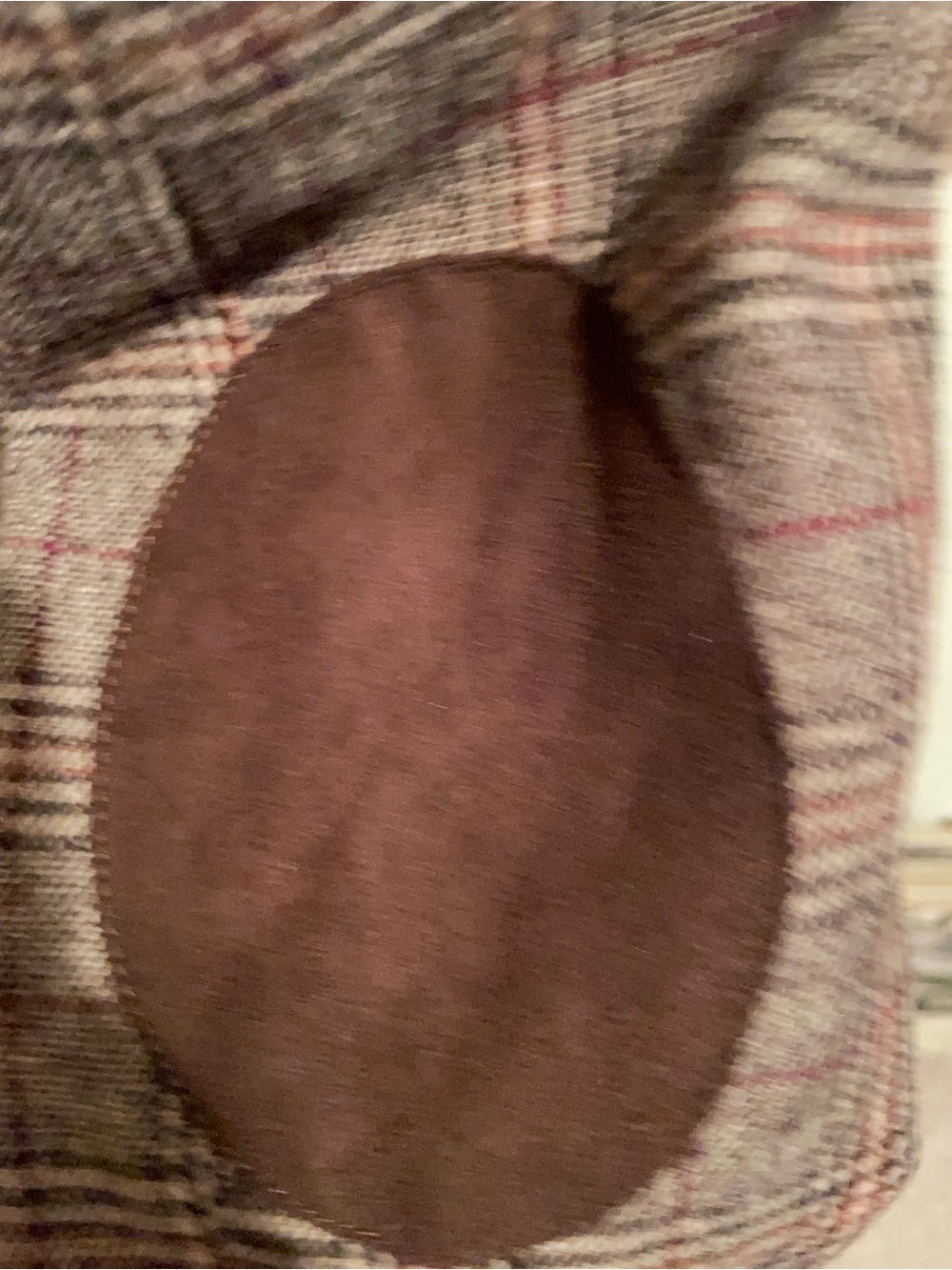 LOGG Houndstooth Suede Patch Tailored Blazer Equestrian Preppy Old Money 8 - Picture 3 of 8